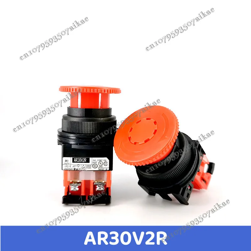 AR30V2R-11R 02R 01R Emergency Stop Button Switch, Mushroom Head, Self-locking Emergency Stop Switch