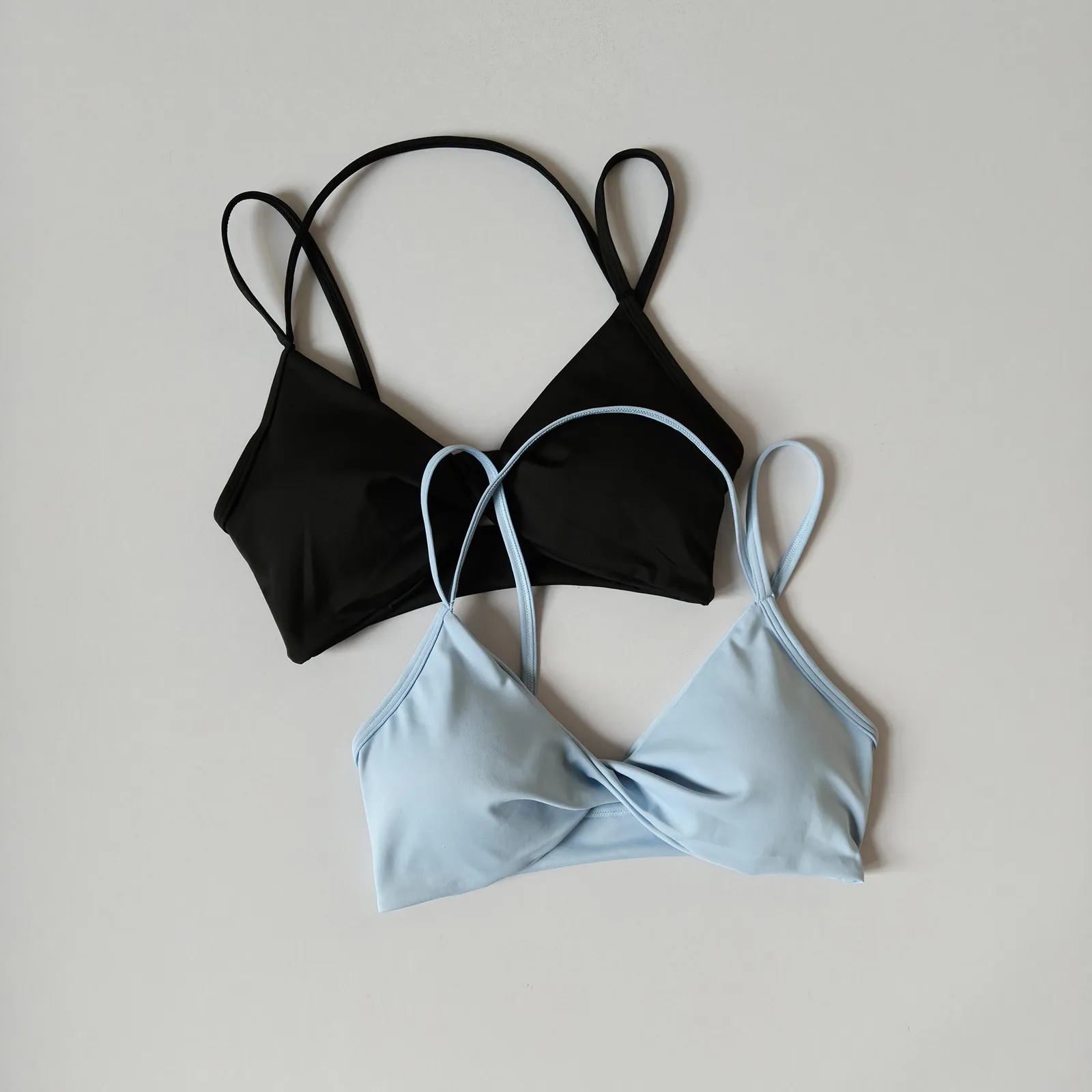 Small Women's Sports Bra Halterneck Push-up Bust-Showing Pilates Yoga Vest Fitness Training Wear Beautiful Back Suspender Bra
