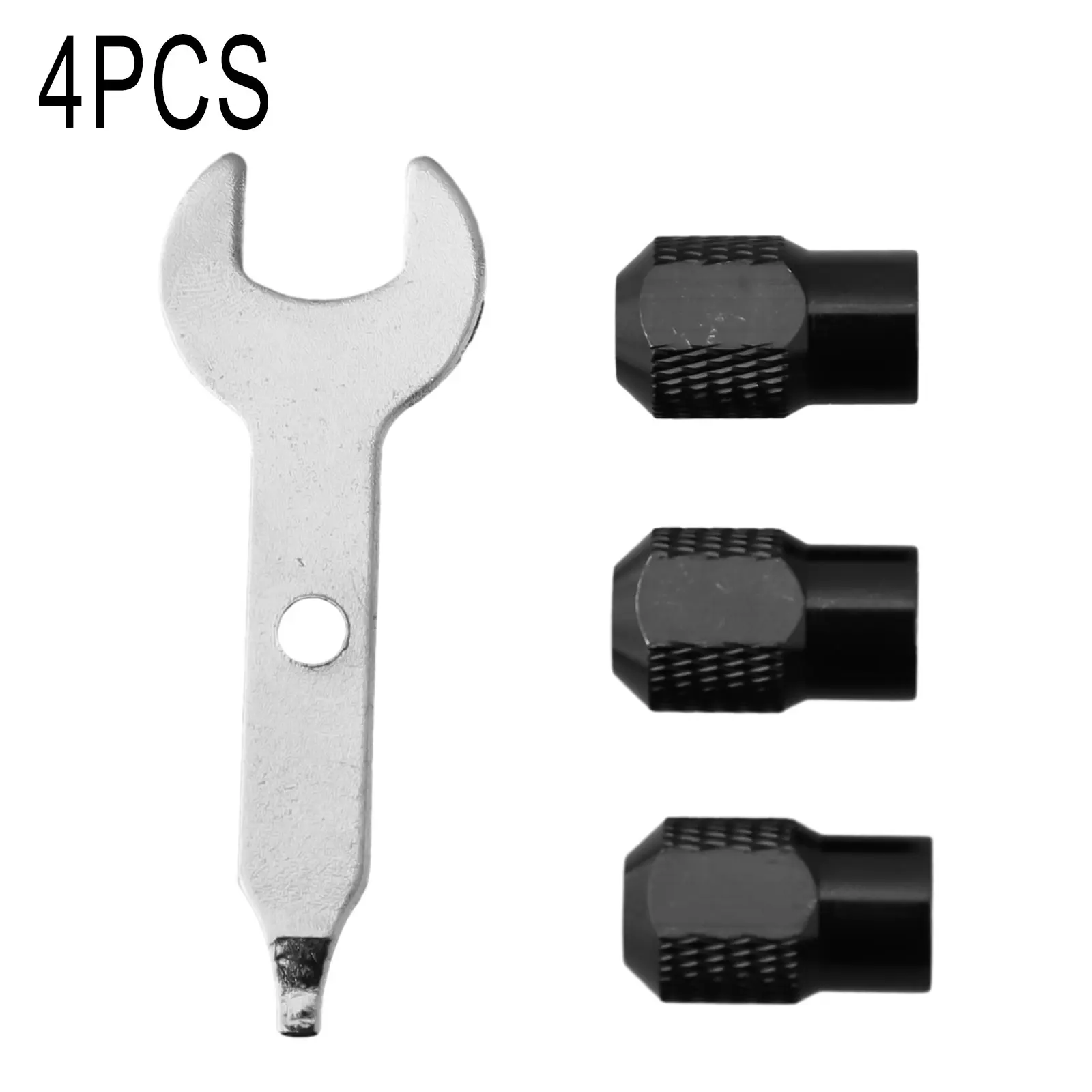 

4pc With Wrench Chuck Nuts Set 8x0.75mm 59x9.5mm Rotary Tools Electric Chuck For Electric Grinder Rotary Tools Zinc-Alloy