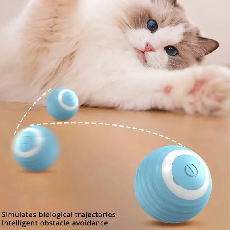 Kat Interactieve Bal Training Zelfbewegend Kitten Elektrisch Kattenbalspeelgoed Elektronisch Automatisch Rollend Magisch Balspeelgoed voor Kat