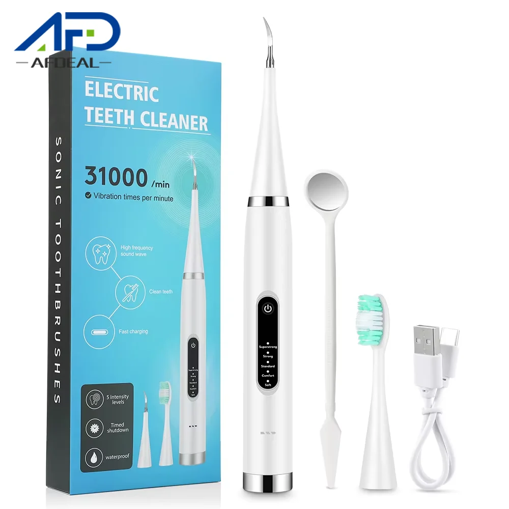 Household Dental Scaler Tooth Whitening&Cleaning Device Electric Teeth Cleaner Waterproof Tartar Remove Fresh Breath Oral Care