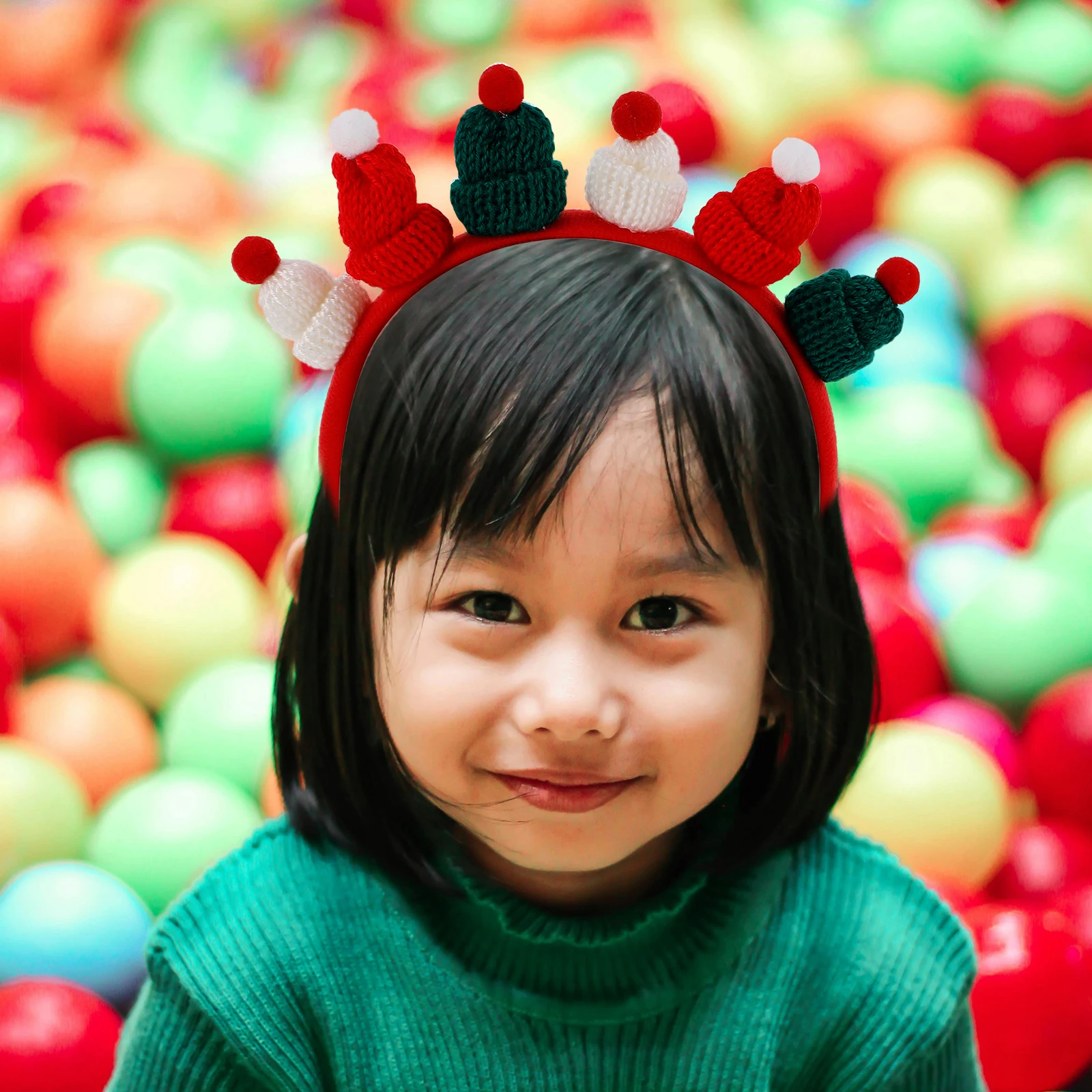 

1pcs Christmas Hat Headband Cute Mini Lightweight Holiday Party Hair Accessory For Xmas Cosplay Winter Event Decor