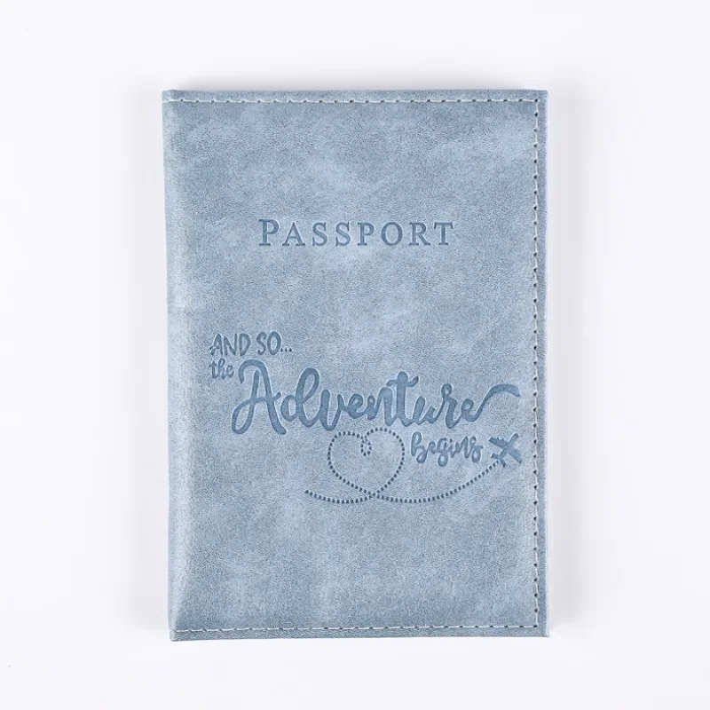 Simple Plane Passport Card Holder Bags for Men and Women Cred Id Business Card Case Travel Gift Ticket Clip Purse