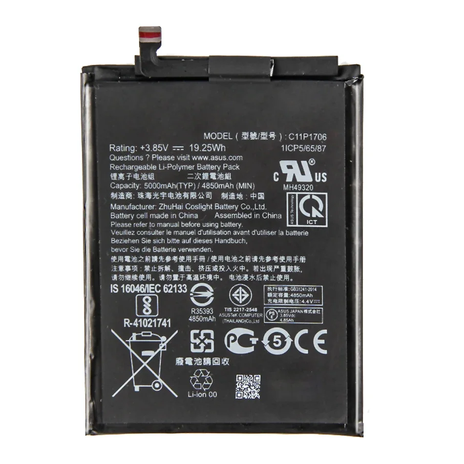 C11P1601 Battery For ASUS Per ZenFone 2 3 4 4.5 5 5.5 6 Laser Deluxe Max M1 M2 Pro Go TV C Live ZE520KL Z017D LIVE ZB501KL