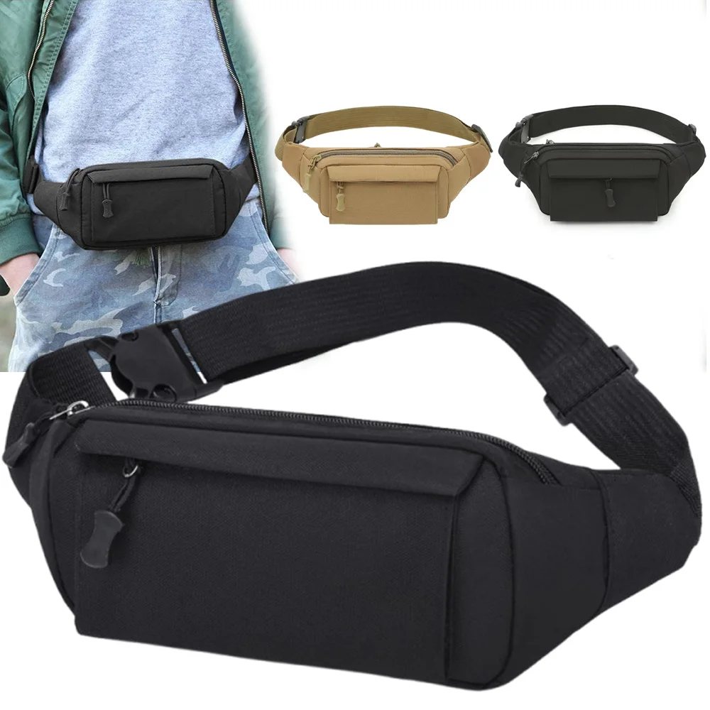 Bolsa de cintura masculina, bolsa para celular, esportes multifuncionais, camuflagem ao ar livre, bolsa crossbody de ombro único, peito A-DH