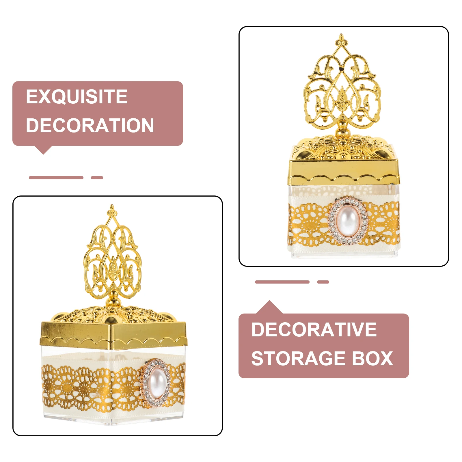 

12 Pcs Packing Box Candy Bridesmaid Wedding Decor Cloth Small Boxes Party Favors