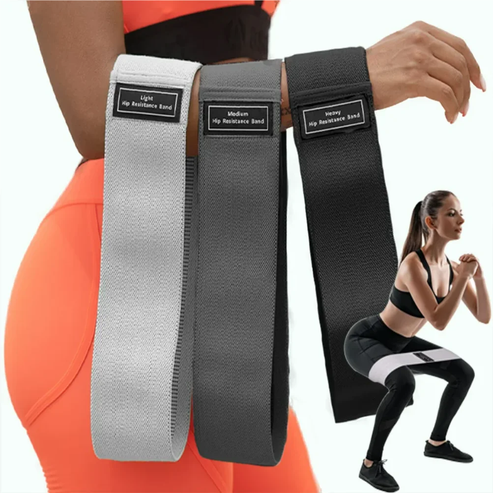 

New Fabric Resistance Hip Booty Bands Glute Thigh Elastic Workout Squat Circle Stretch Fitness Strips Loops Yoga Gym Equipment