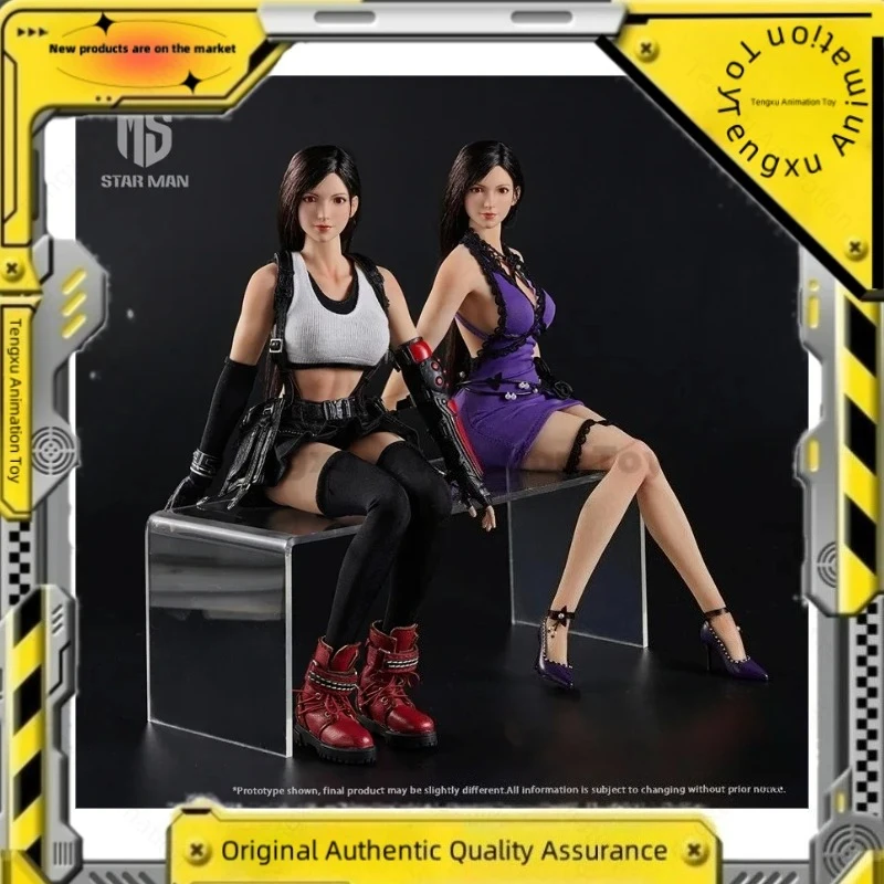 Spot Goods STAR MAN MS-010 1/6 échelle Tifa yeux mobiles Figurine 12 ''femme soldat Figurine ensemble complet modèle à collectionner jouet