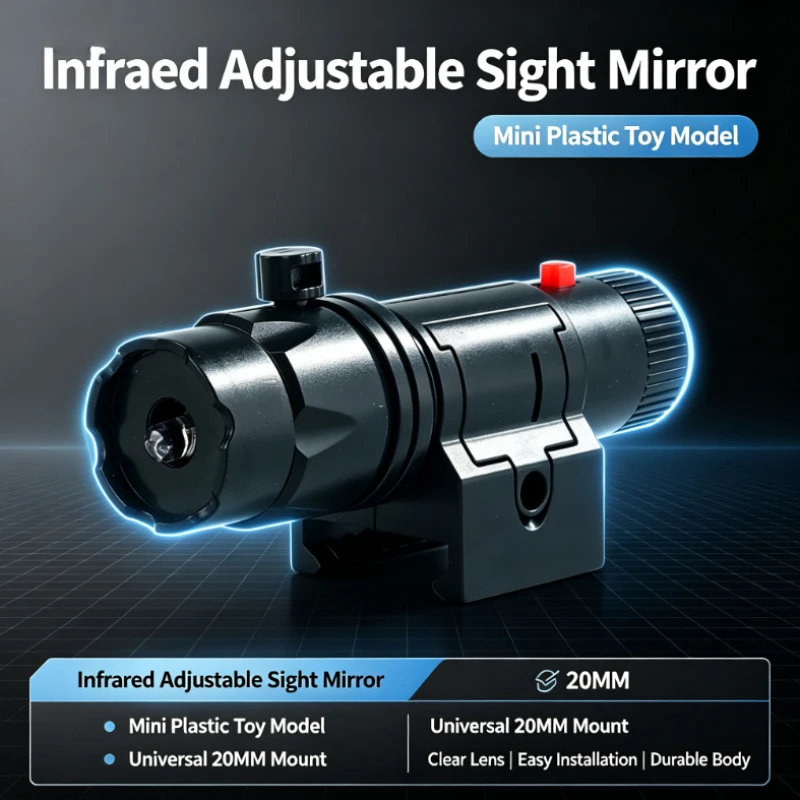 Black Plastic Decor Light Module with Fixed Base Bracket, Adjustable Bright Ornament Accessory for Hobby Desktop Display