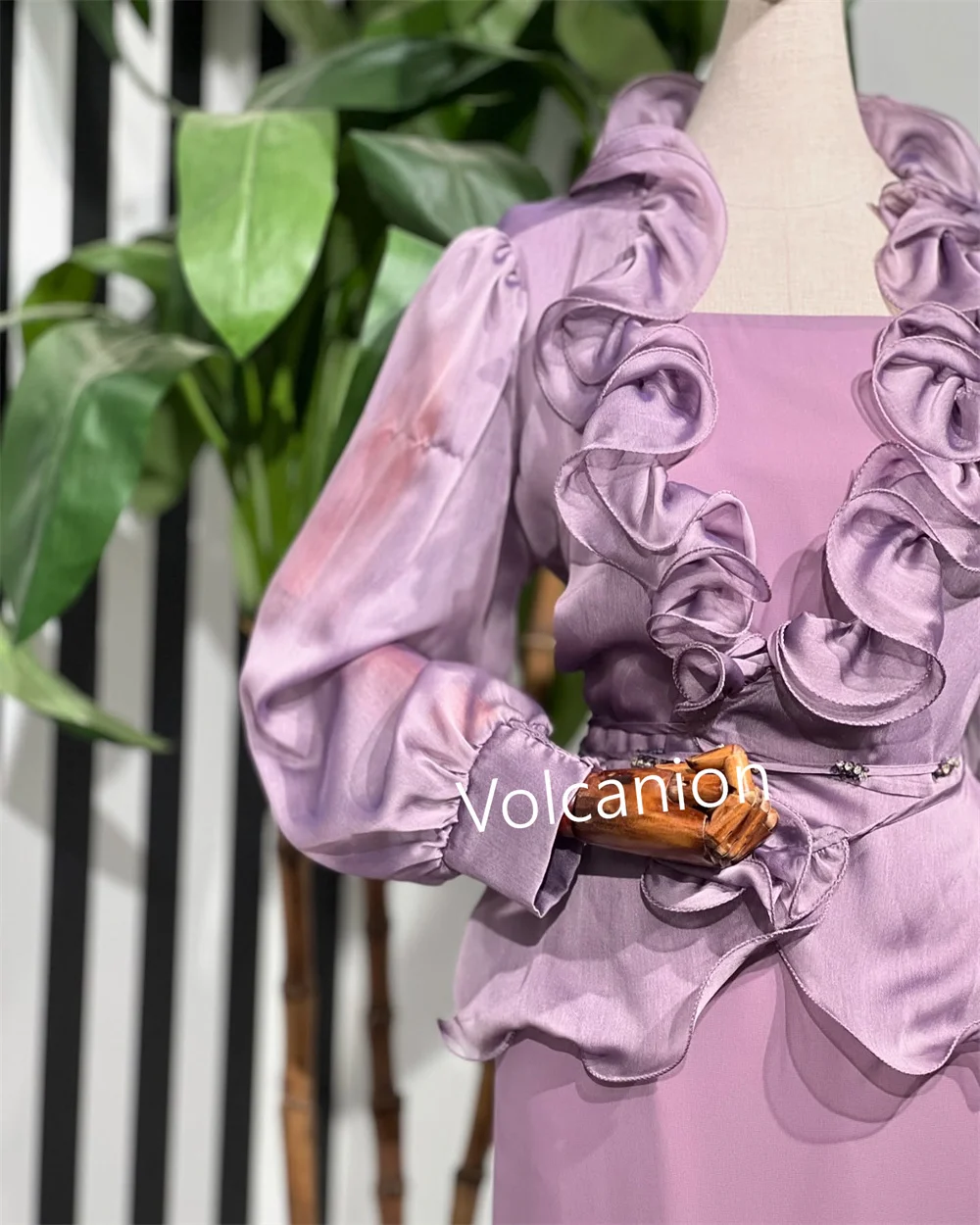 맞춤형 시폰 셔링 스트레이트 스퀘어 넥 미디 드레스 맞춤형 행사 파티 클래식 우아한 공식