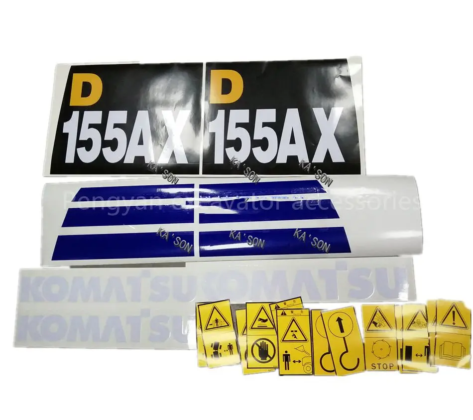 

For Excavator Sticker Komatsu D65PX Whole Machine Logo Sticker Dangerous Sign D65EXD60P-11D68D155AX Logo Stickers Hot Sale