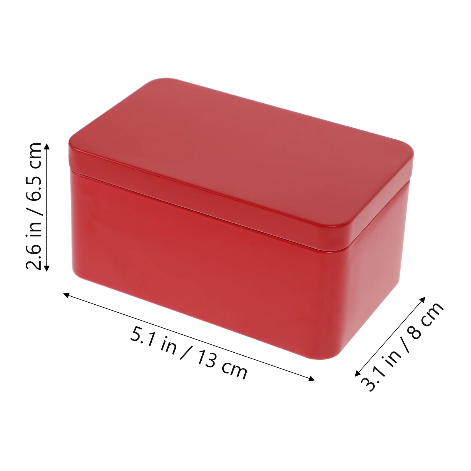 

2pcs Tea Canister Rectangular Tinplate Storage Box For Loose Tea Coffee Beans Jewelry Household Organizer Airtight Dustproof