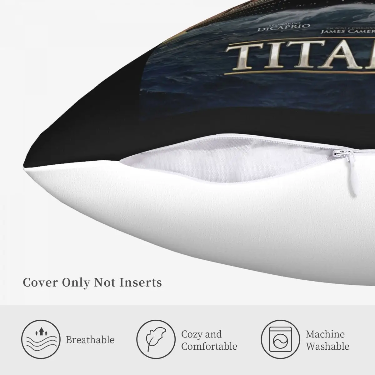 تيتانيك الفيلم المشارك ليونارد دي كابريو ريترو كول فيلم ريترو 2274 خمر أحدث الفكاهة الصيف نمط كيس وسادة