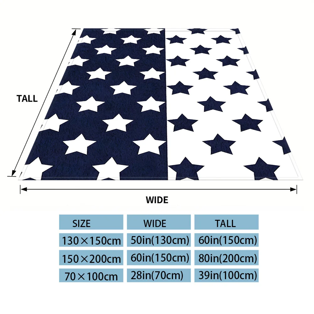 Split Stars Flannel Blankets Are Suitable For Sofas, Men's Room Decorations, Thick And Warm Gifts For Teenagers