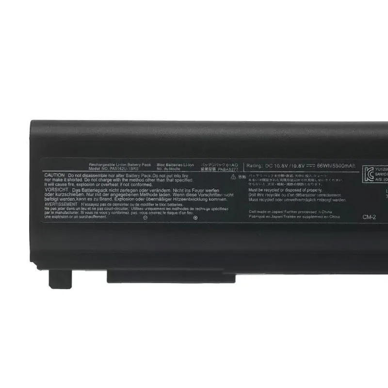 ZEDI PA5162U Original Laptop Battery for Toshiba Portege R30 R30-A PA5162U-1BRS PABAS277 10.8V 5800mAh 66WH Japanese Cells