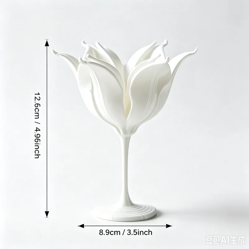 Modern 3D Printed Lotus Incense Holder Elegant Flower Statue Detachable Water Lily Sculpture Home Room Tabletop Decor Gift