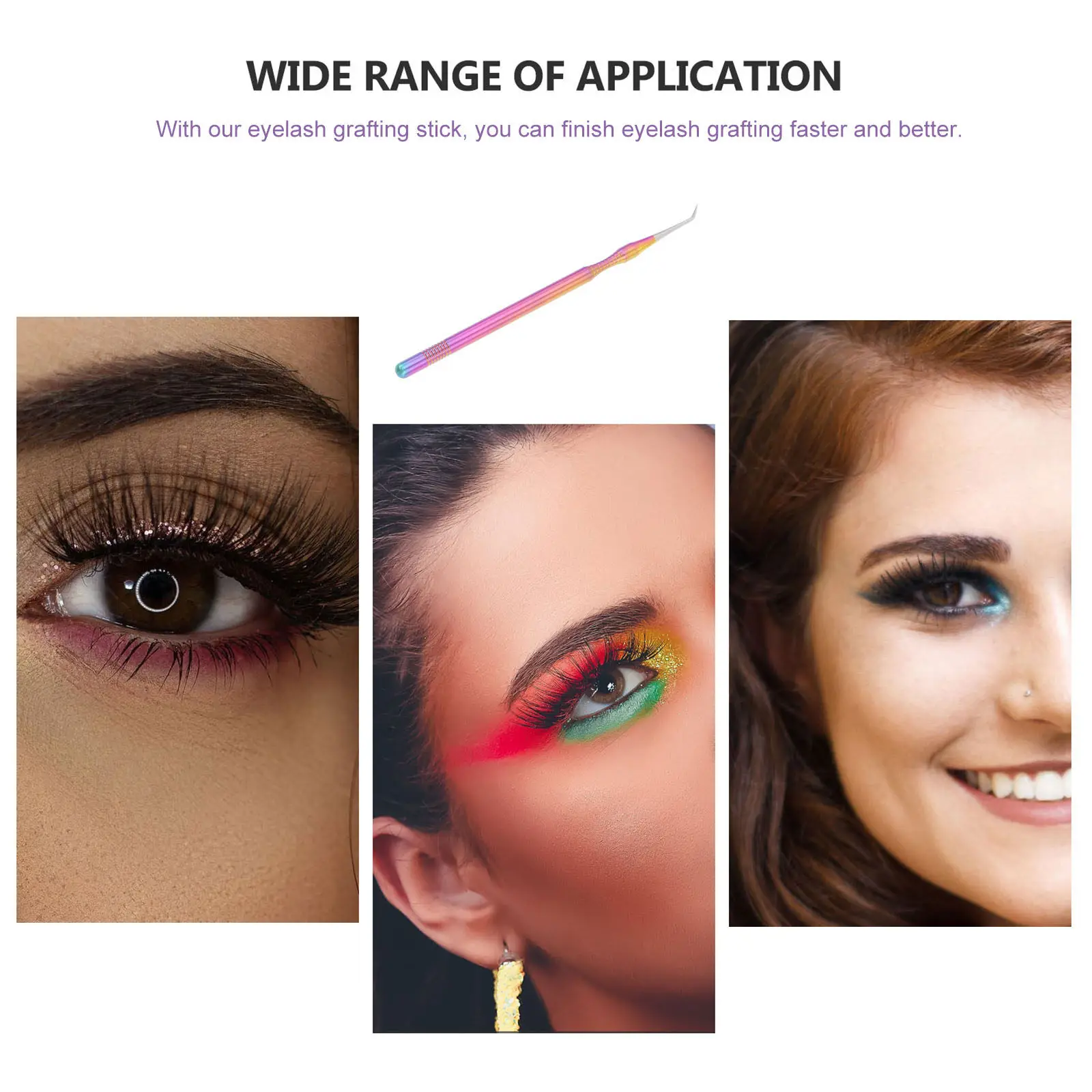 Premium Stainless Steel Eyelash Lifting Stick Eyelash Separator Tool for Natural Lash Perm Root Lifting Extension Makeup Artist