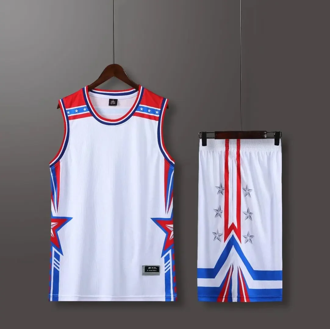 NEW 24 25  Men's sports kit Light Fans  Basketball Jerseys Men and kids game team Short sleeve uniform training Vest and shorts