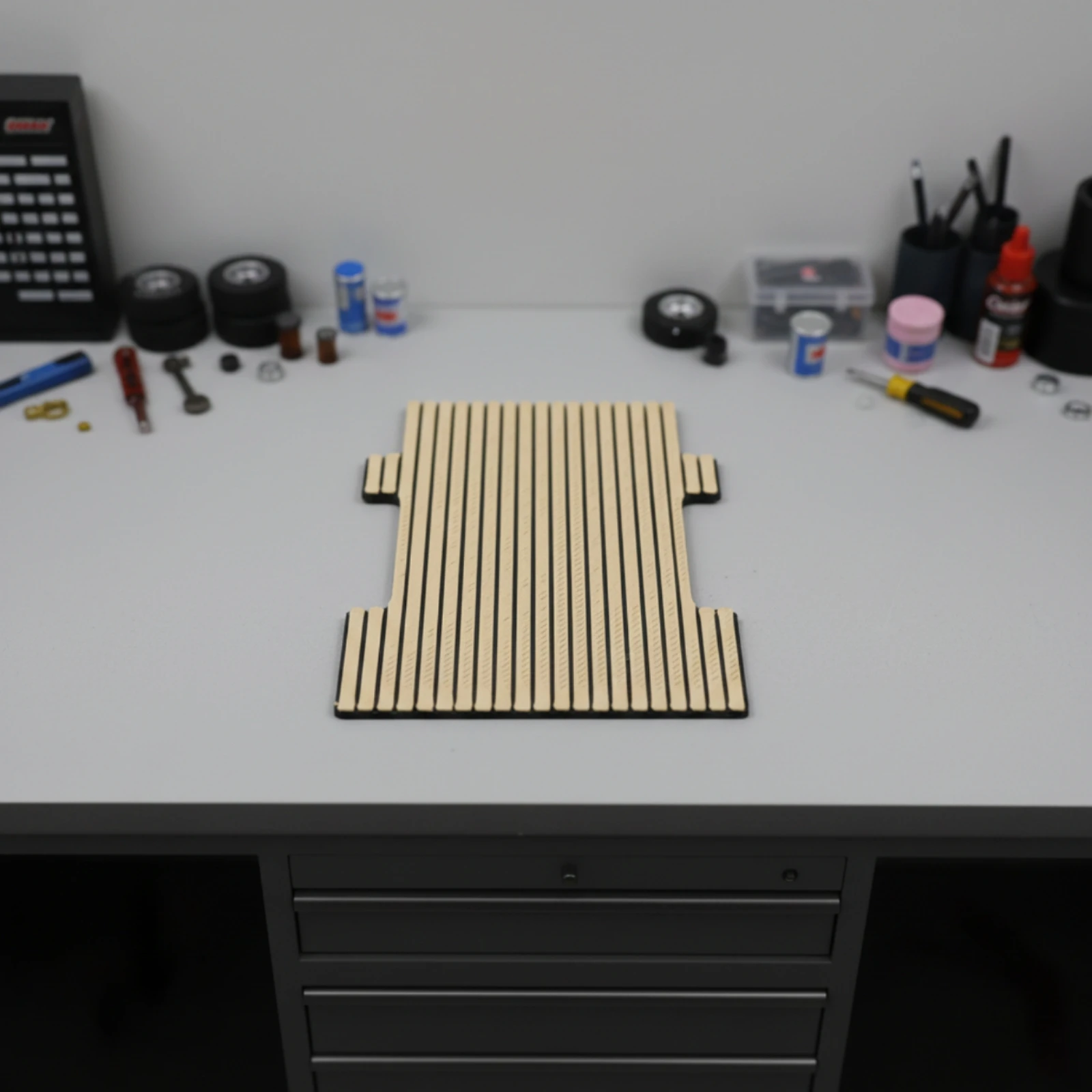 Wood Deck Insert Decorative Model Truck Bed Insert RC Truck Bed Floor 3D-Printed for Hobbyists, Display Builds