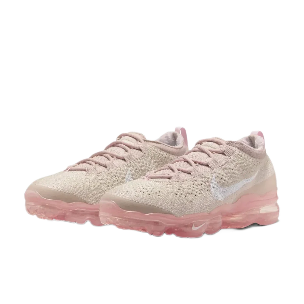 Nike VaporMax 2023 مريح ممتص للصدمات منخفض أعلى أحذية الجري غير الرسمية للرجال والنساء أحذية رياضية باللون الوردي والبني