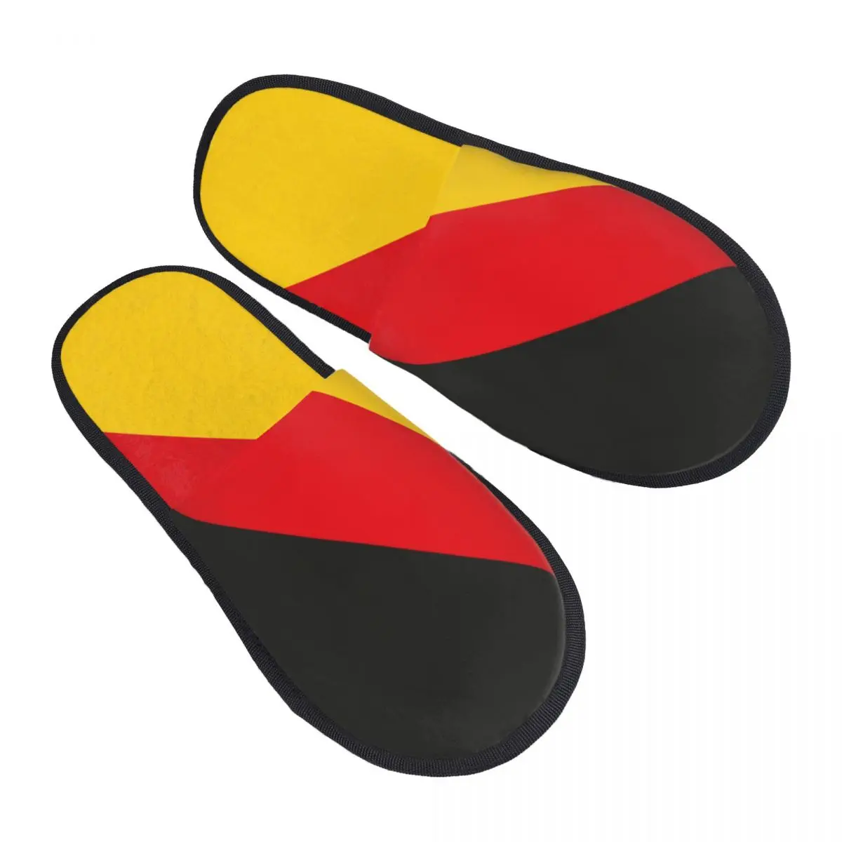 Custom Germany Flag Comfy Scuff With Memory Foam Slippers Women German Patriotic Spa House Shoes