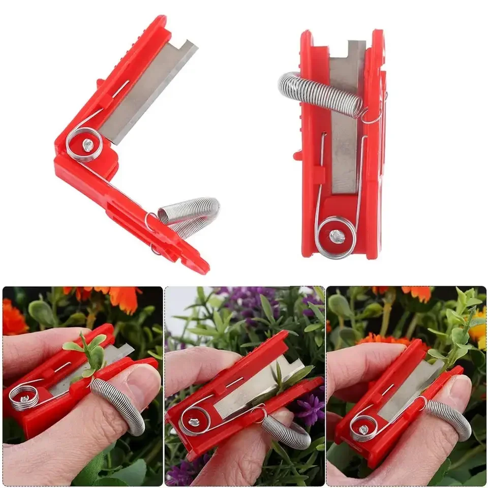 1pcs Garden Pruner Fruit Picking Device Multifunction Thumb Knife Safe Fruit Blade Tool Cutting Blade Rings Finger Protector