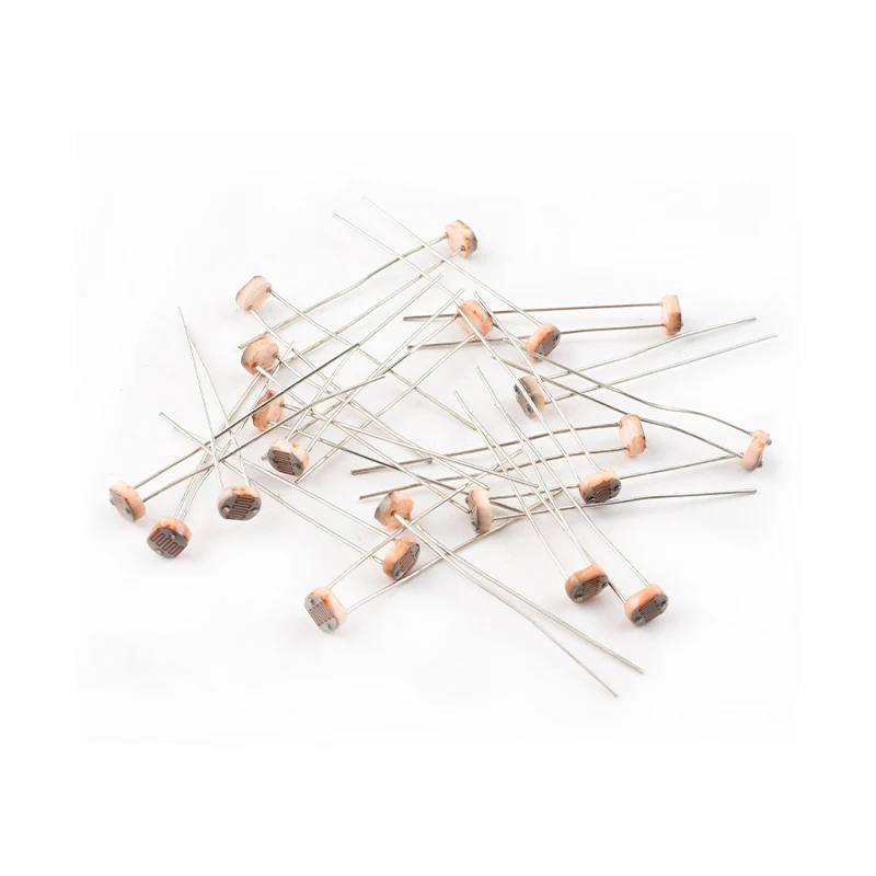20PCS LDR Photo Light Sensitive Resistor Photoelectric Photoresistor 5528 GL5528 5537 5506 5516 5539 5549 For Arduino