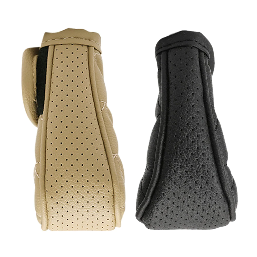 

Car PU Leather Gear Shift Knob Cover Gear Shift Non-Slip Grip Handle Protective Covers Universal for Automatic Transmission