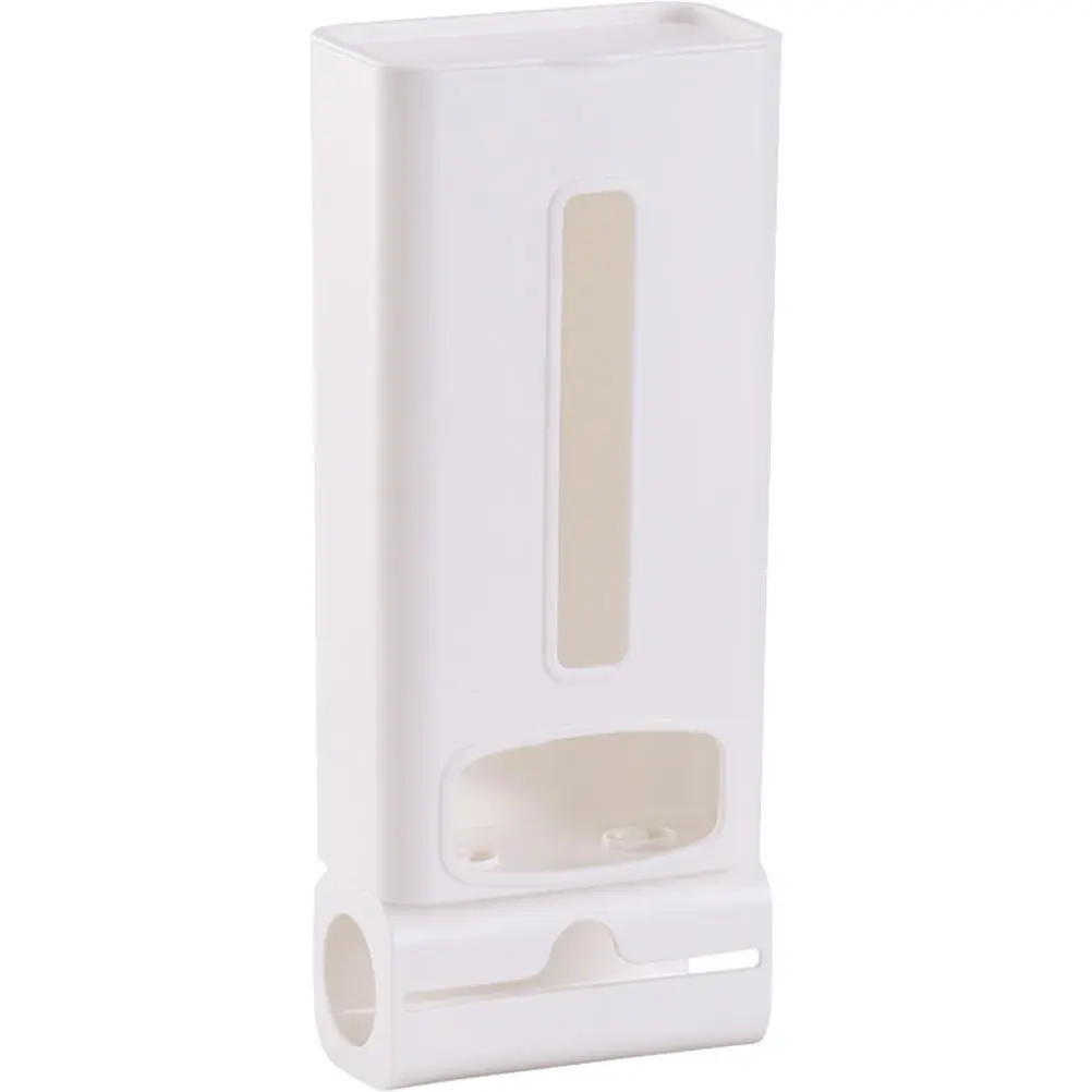 Premium Wall-Mounted Trash Bag Organizer Compact Bag Dispenser for Grocery Plastic Paper Towels Easy Extraction Design