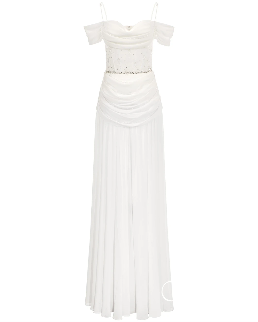 تخصيص قبالة الكتف السباغيتي الأشرطة مساء اللباس مستقيم كريستال أزياء الزفاف حزب سستة الظهر حساسة فستان الحفلة الراقصة