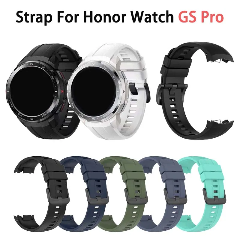 Silicone Strap For Honor Watch GS Pro Strap Wristband Soft Sport Bracelet For Huawei Honor GS Pro Accessories Smart Watchband