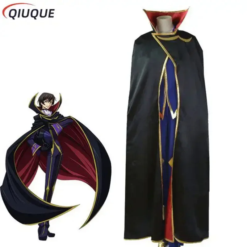 New 2025 Code Geass Anime Lelouch of the Rebellion R2 Costume Zero Outfits Cosplay CostumeX158