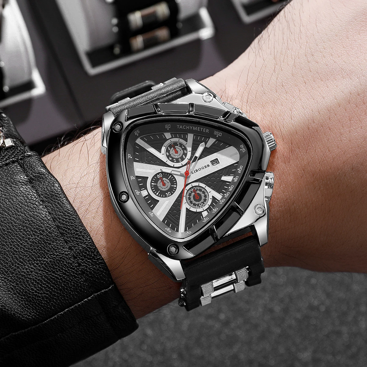 1/4PCS Fashion Silicone Strap Men Sports Watches Casual Arabic Dial Man Wristwatch With Calendar Reloj Hombre(Without Box) image 4