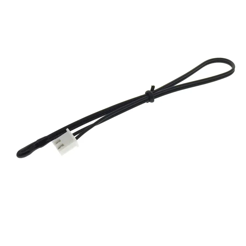 10pcs Temperature Sensor  10K B3950 Cylindrical 5X25  Line Ear M4 Epoxy Droplet Head  20cm Long Plug Terned NTC Thermistor