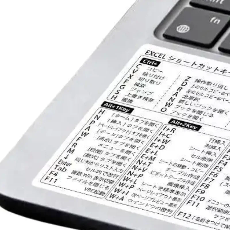 New Japanese Language Shortcut Cheat Sheet Stickers For Windows Excel Daily Office Work