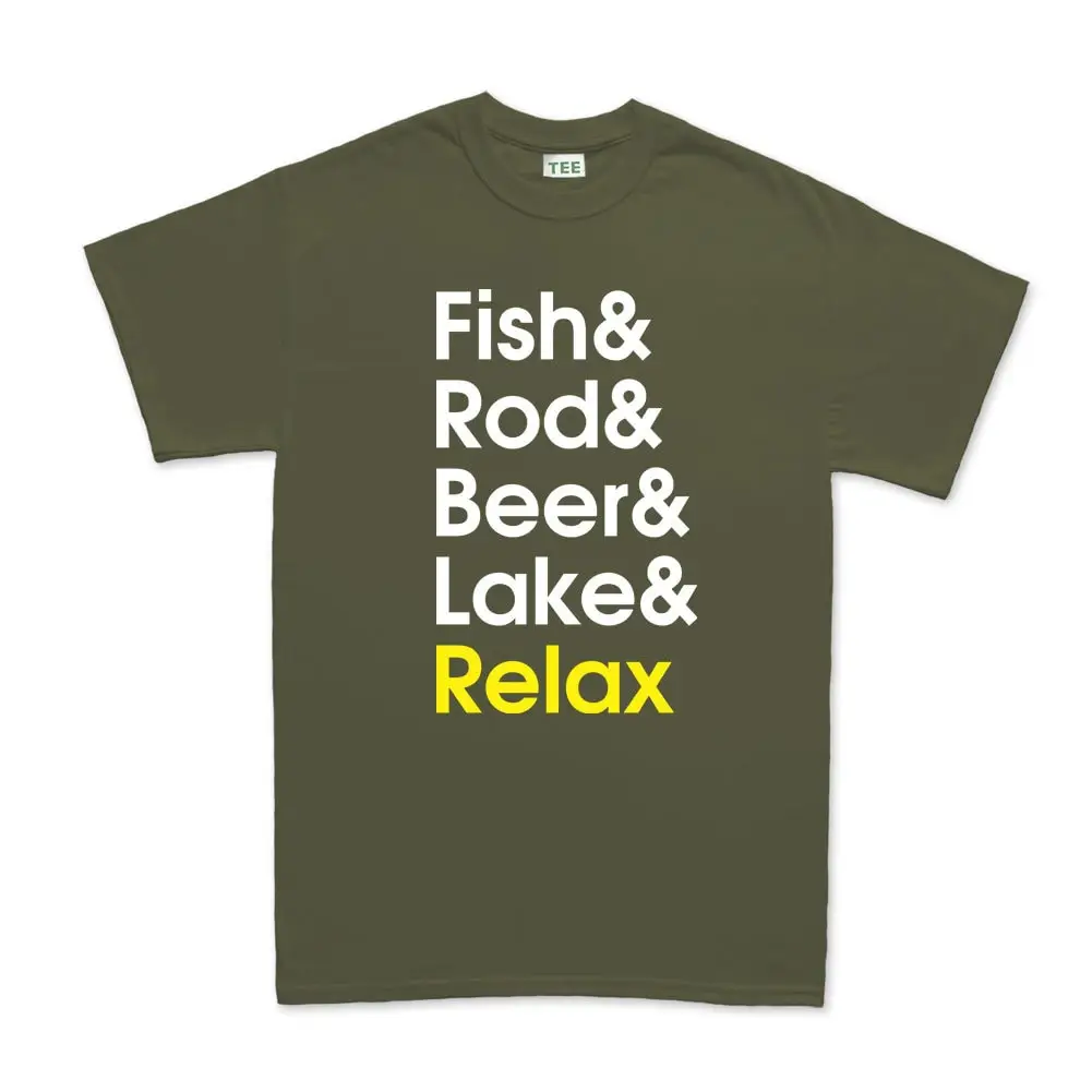 Fishing Rod Tackle Angler Bait Running T Shirt