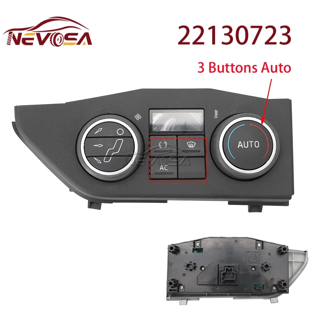 Calentador A/C para VOLVO FMX FM 420 FH4 EURO 6, interruptor de cabina de camión, Panel de Control de aire acondicionado 22130711 22130720 22130723 22130726