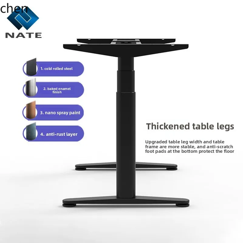 Hxl dual motor smart electric height adjustable desk legs for office computer desk