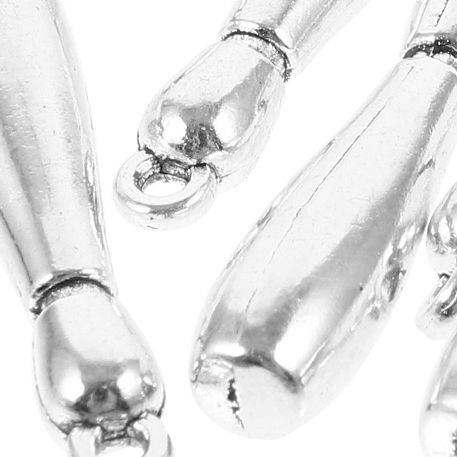 

7pcs Solid Pendant Mini Bowling Ball Metal Charms Jewelry Making Bracelet Decor Stainless Steel Long Lasting Versatile