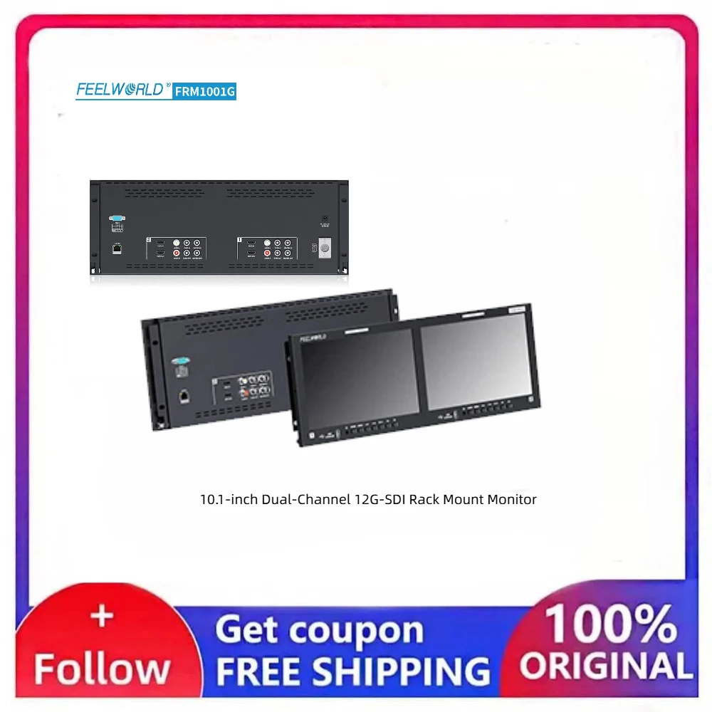 

FRM1001G Rackmount Monitor Waveform VectorScope LAN Remote Tally for OB Van Live Production
