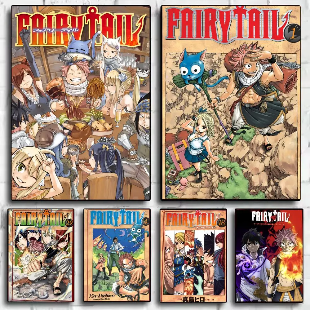 Anime F-FAIRY TAIL Poster Perfect Sticker Self Adhesive Art Designed for Home Dining Office Spaces