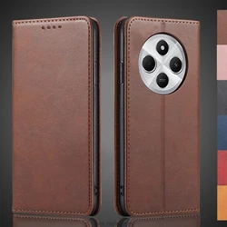 Magnetic attraction Leather Case for Xiaomi Redmi 14C / Redmi 14R Holster Flip Cover Case Wallet Phone Bags Capa Fundas Coque