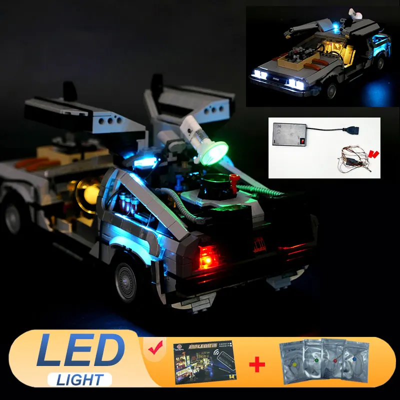 

LED Light Kit For LEGO 10300 compatible 99998 Back to the future DIY Gift (Not Include Building Blocks Bricks Kits Sets Model)