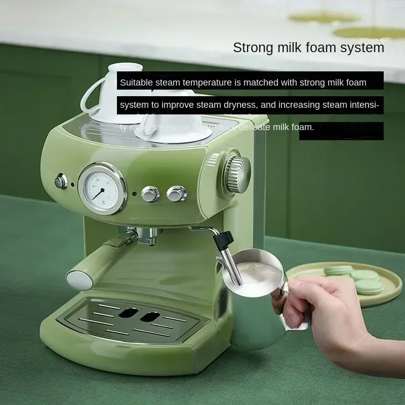 Excellent Best Seller First Hot Sales Coffee Machine Home Italian Semi-automatic 19Bar Pump Pressure Concentrated Steam Milk Fro
