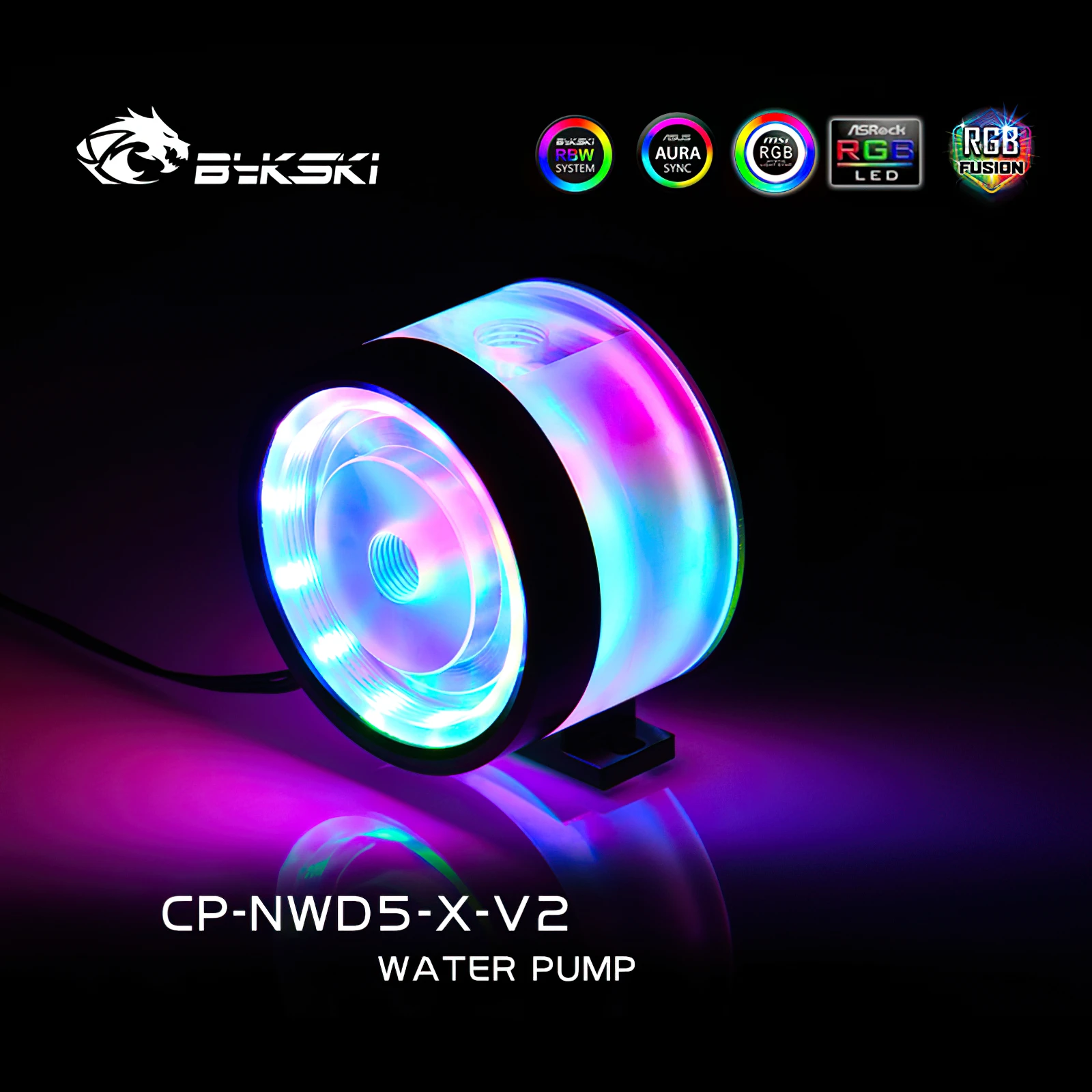 Imagem -03 - Bomba Extensível Rgb de Resfriamento de Água Bykski 1100l Cp-nwd5-x-v2