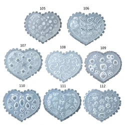 8 Styles 3D Butterfly Embossing Nail Art Silicone Mold DIY Star Flower Angle Wing Pattern Nail Art Combination Decorative Mould