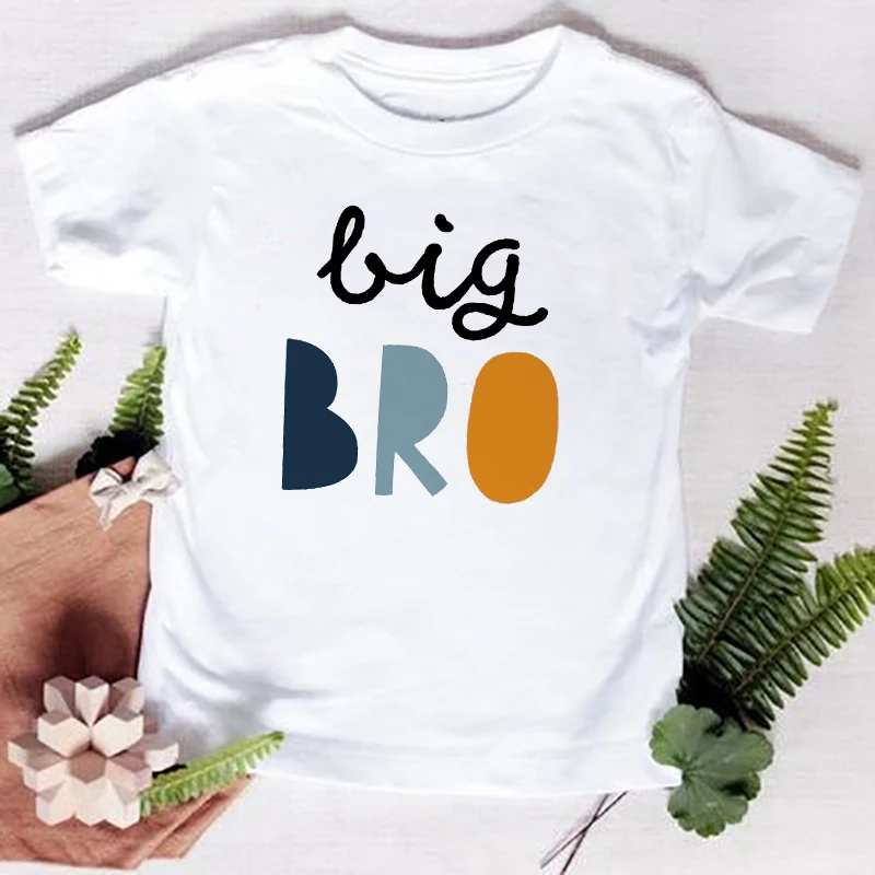 Big Brother Little Sister Family Matching Clothes Boys T-shirt Baby Girls Toddler Romper Kid Tee Tops Summer Short Sleeve Outfit