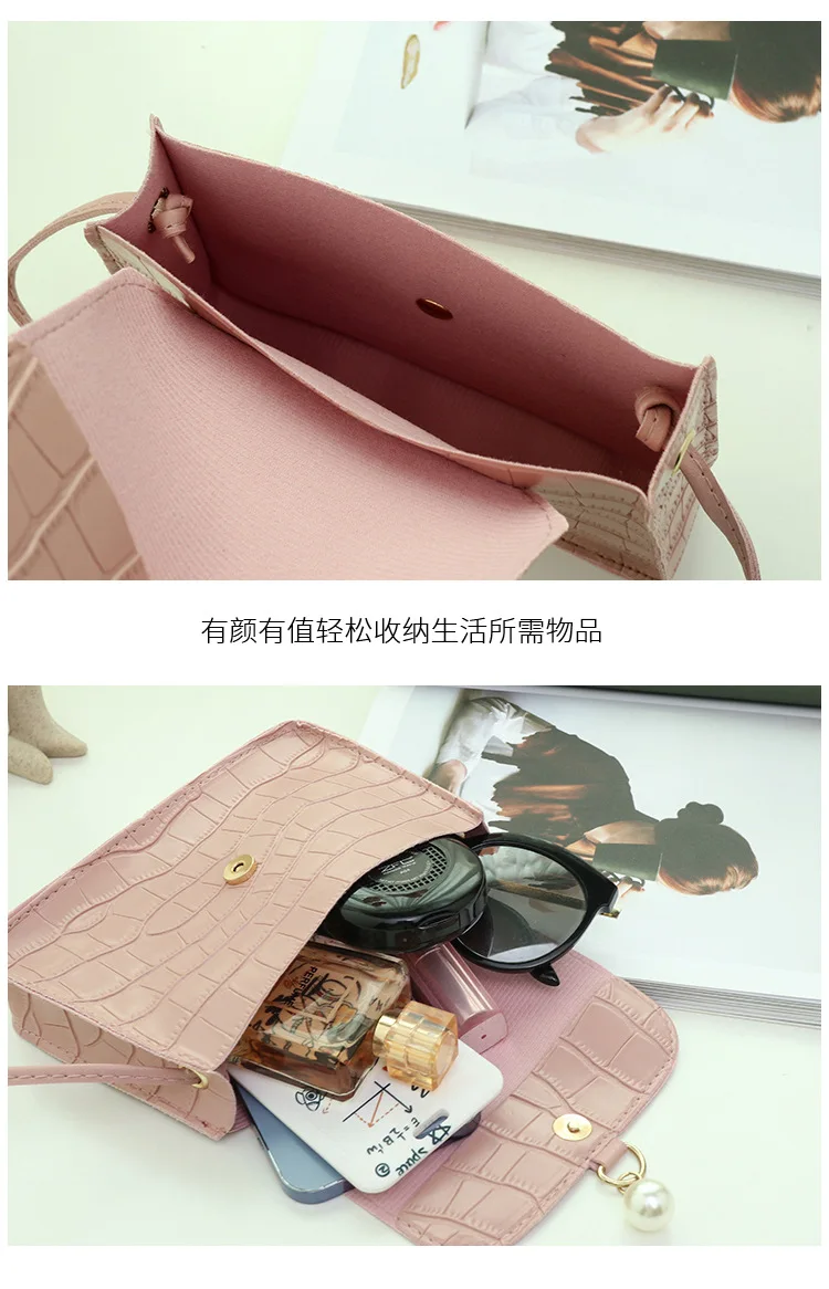 2023 New Shopping Bag Retro Casual Lady Underarm Handbag Stone Pattern Shoulder Bag Female Leather Solid Color Chain Female Bag