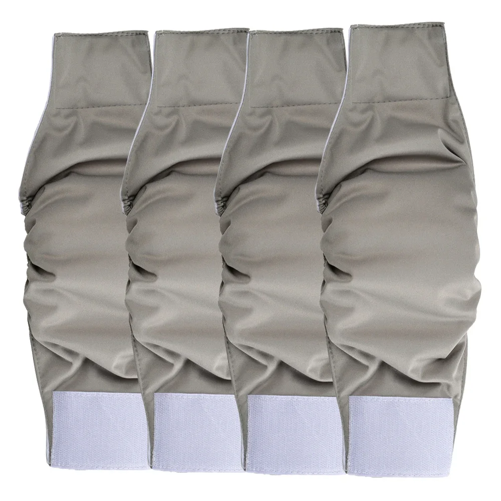 4 Pack Washable Male Dog Belly Bands Waterproof Adjustable Puppy Diaper Pants Anti-Leak Reusable Pet Belly Wrap for Small Dogs