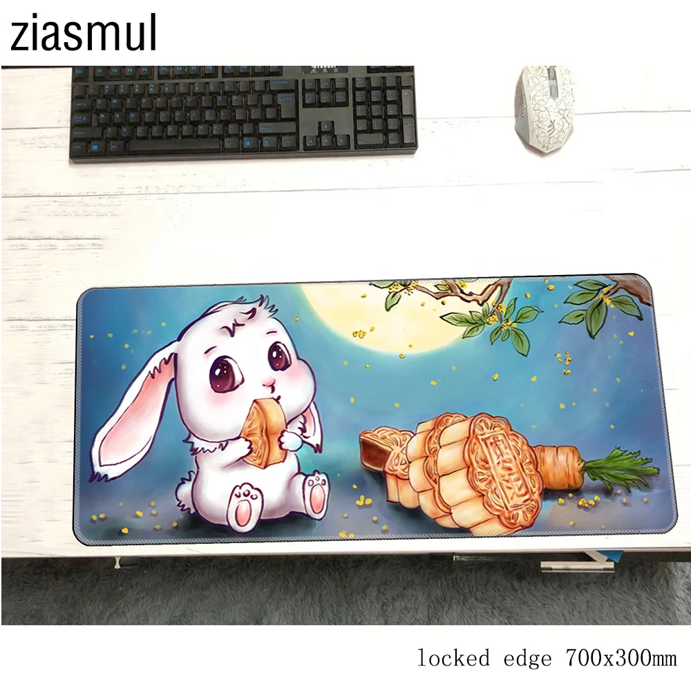 Rabbit cute padmouse 700x300x2mm gaming mousepad game wrist rest mouse pad gamer esports computer desk pc mat notbook mousemat